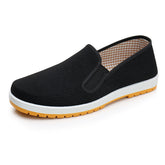 Zapatos de lona con protección laboral para hombre, con engrosamiento y suela tendinosa